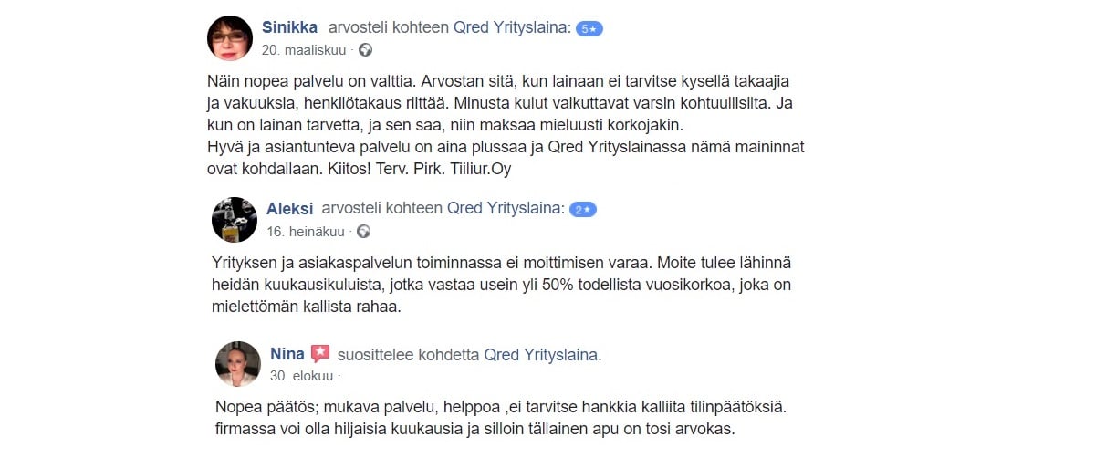 Qred kokemuksia löytyy jo tuhansilta suomalaisyrittäjiltä.